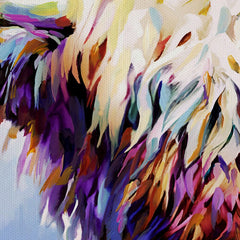 Highland Cow In Winters Serenity Canvas Print wall art product Leon Devenice