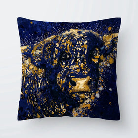 Highland Cow Navy Splash Cushion Highland Cow Navy Splash Cushion wall art product Independent