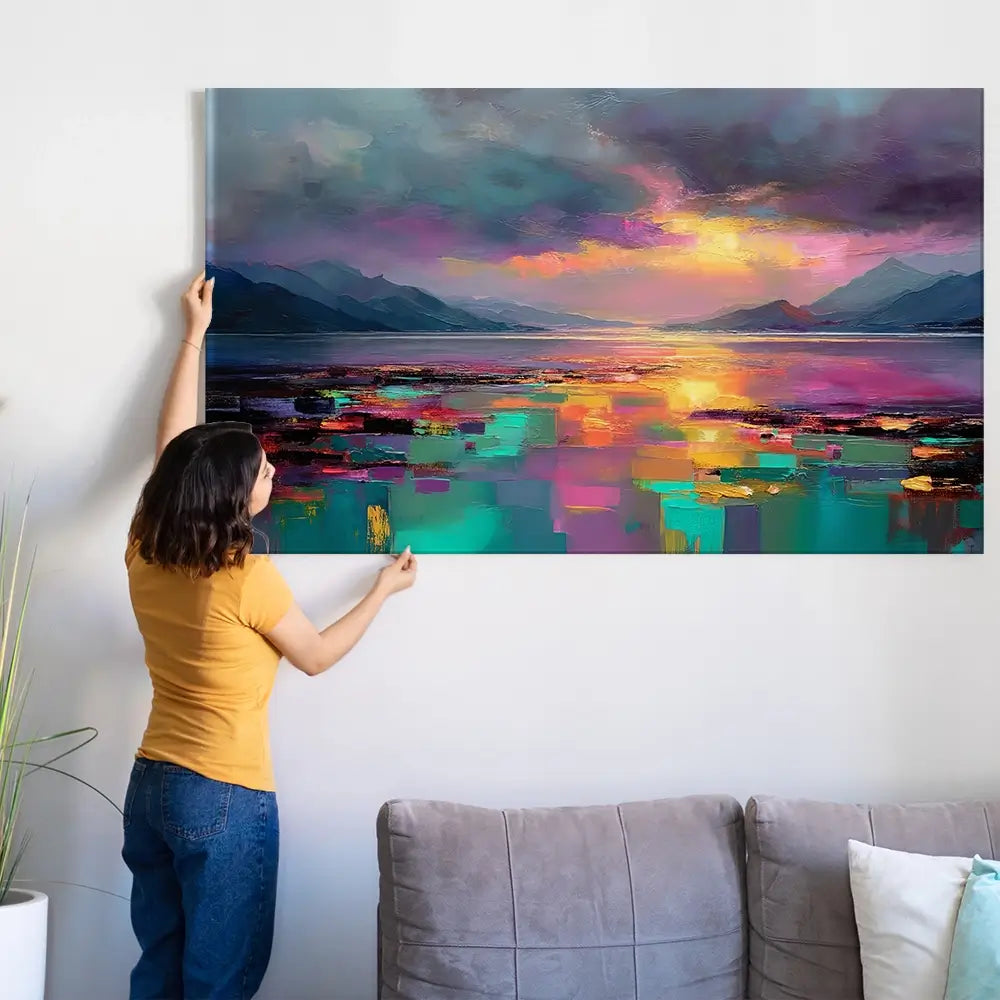 Highland Escape Oversized Canvas Print Highland Escape Oversized Canvas Print wall art product Art Print Shop