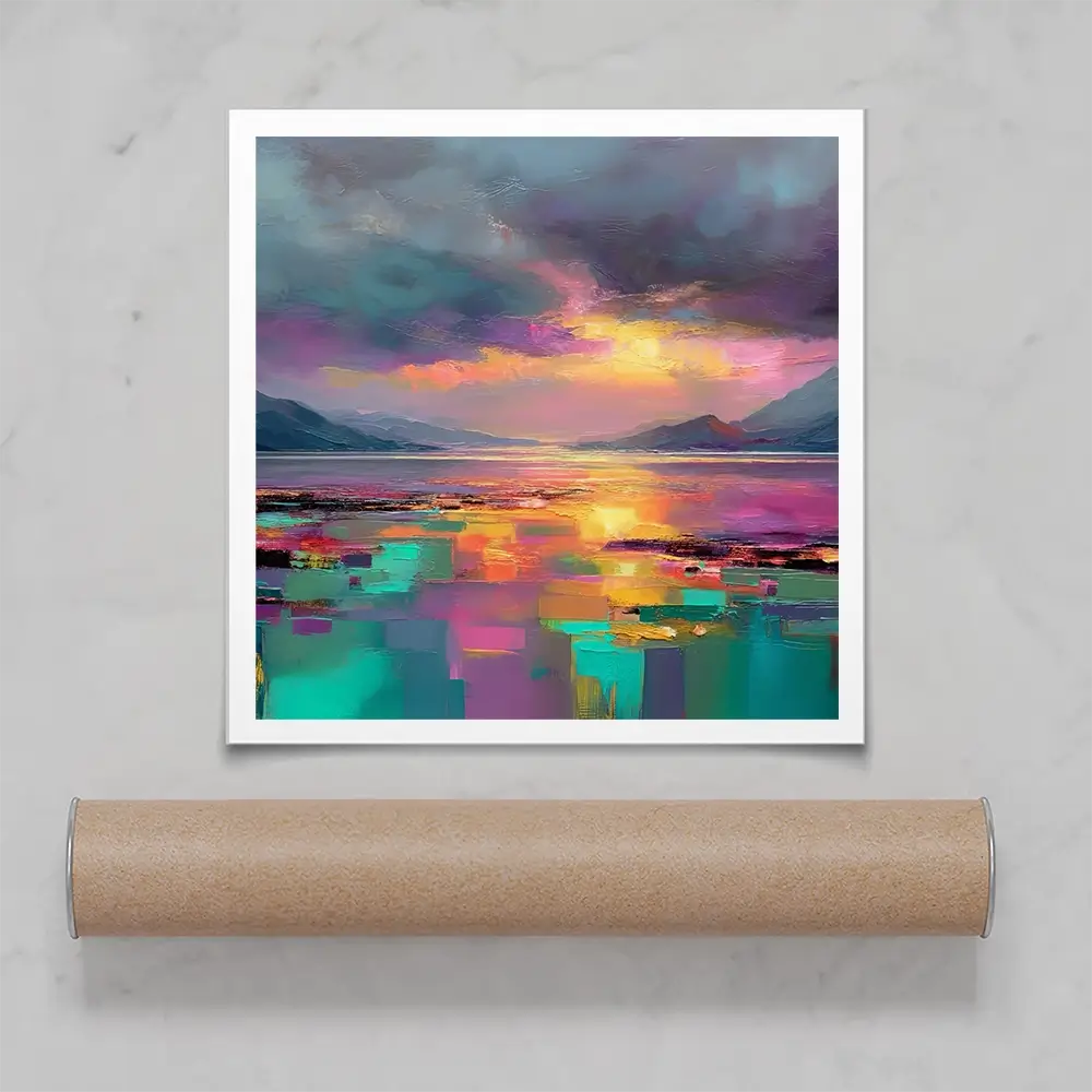 Highland Escape Square Art Print Highland Escape Square Art Print wall art product Art Print Shop