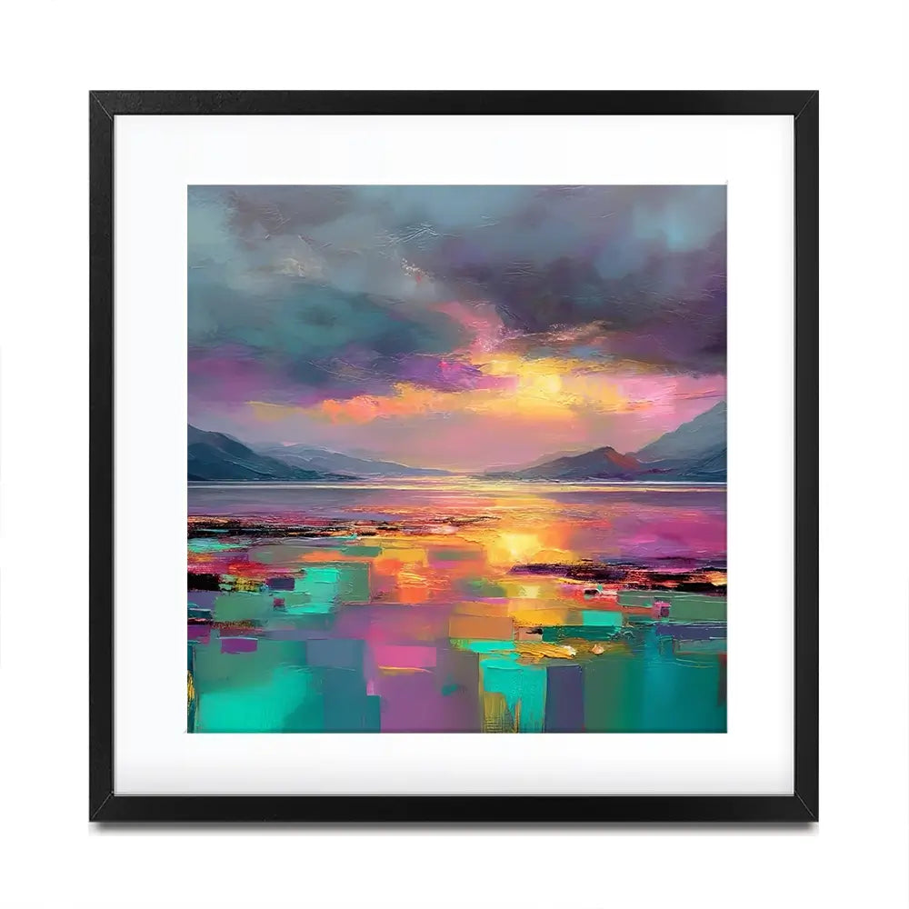 Highland Escape Square Framed Art Print Highland Escape Square Framed Art Print wall art product Art Print Shop