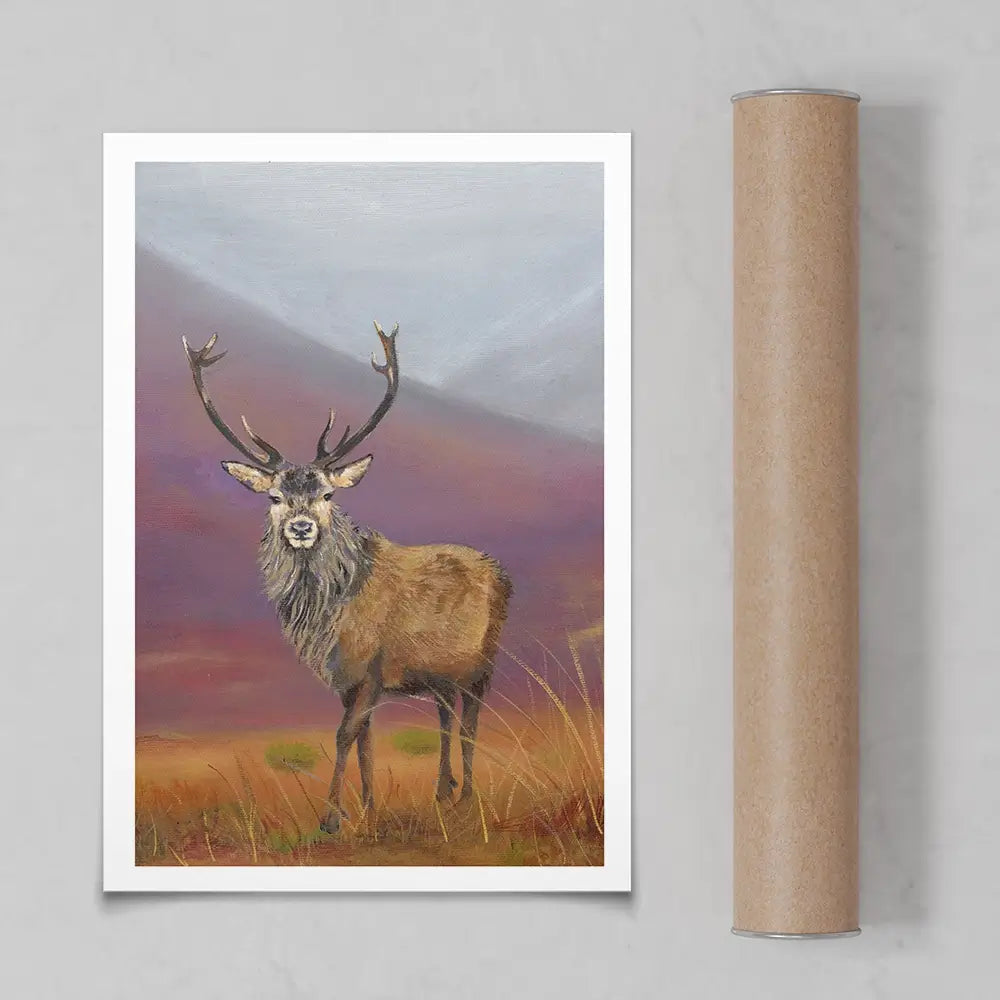 Highland Stag Art Print Highland Stag Art Print wall art product Karen Sutton