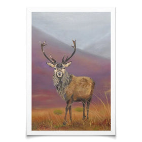 Highland Stag Art Print Highland Stag Art Print wall art product Karen Sutton