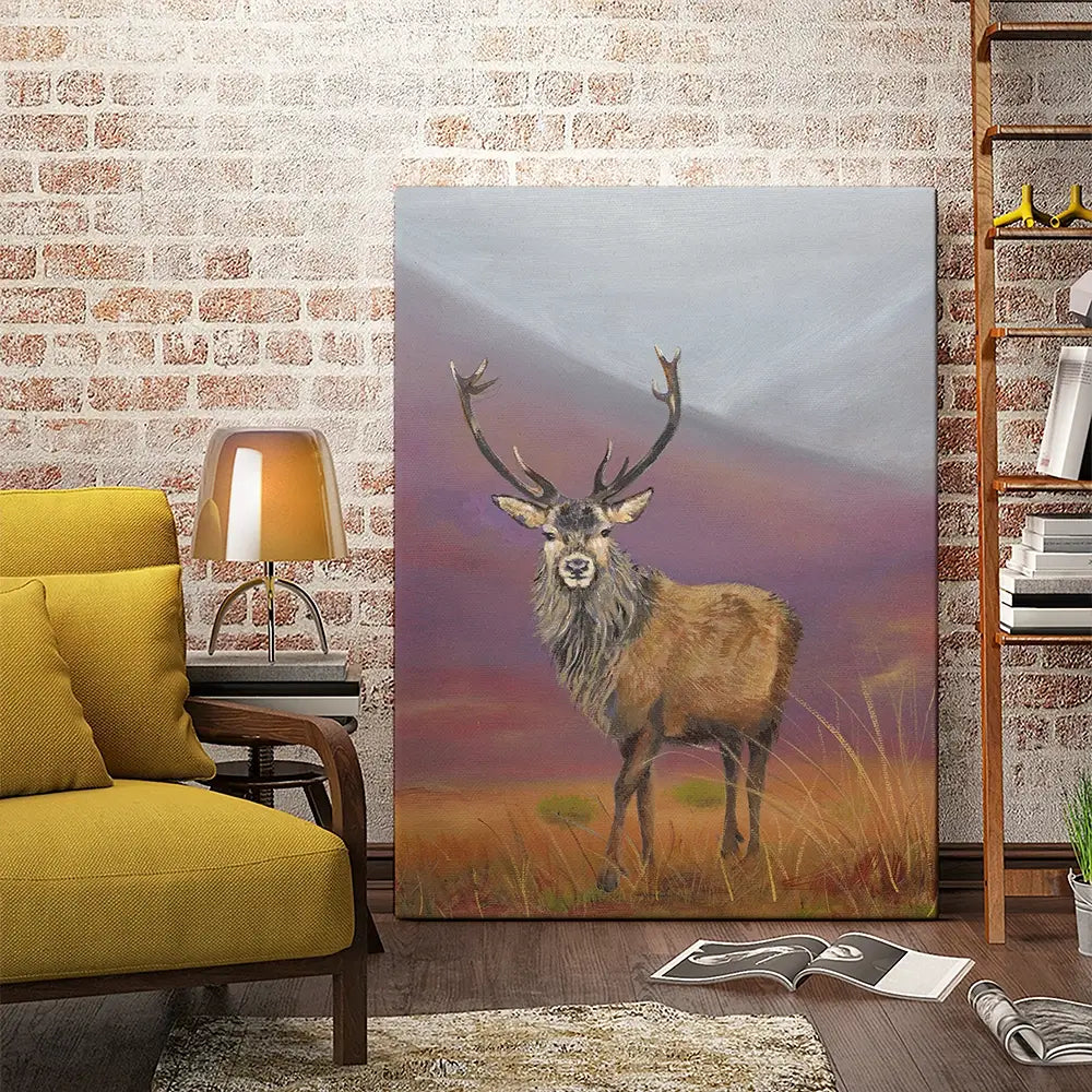 Highland Stag Canvas Print Highland Stag Canvas Print wall art product Karen Sutton