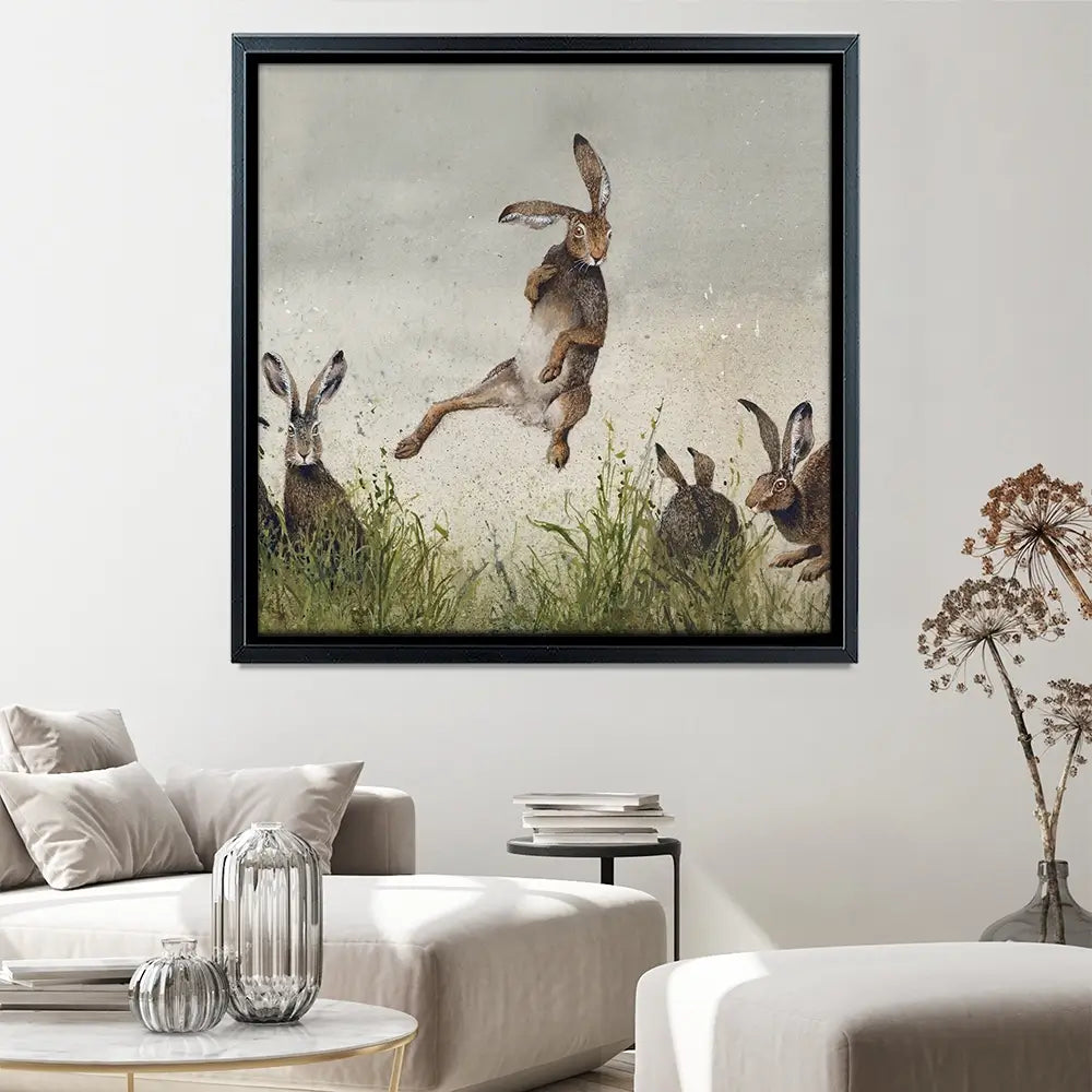Hijinx Square Canvas Print Hijinx Square Canvas Print wall art product Art Print Shop