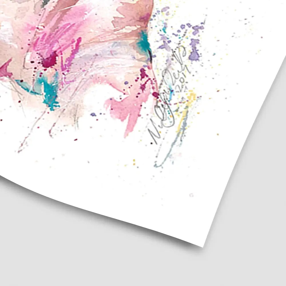 Hogs And Kisses Art Print Hogs And Kisses Art Print wall art product Nicola Jane Rowles