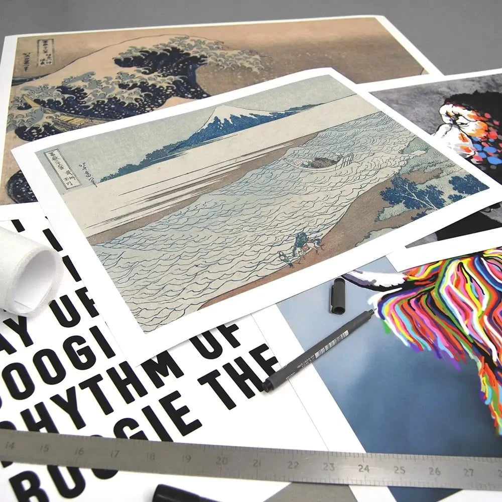 Hokusai's Distant Mountains 2 Art Print Hokusai's Distant Mountains 2 Art Print wall art product Hokusai Katsushika