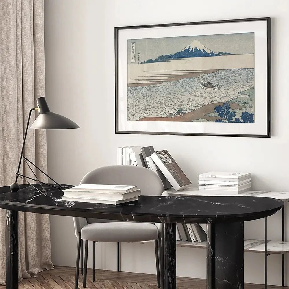 Hokusai's Distant Mountains 2 Framed Art Print Hokusai's Distant Mountains 2 Framed Art Print wall art product Hokusai Katsushika