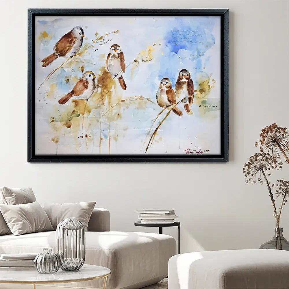 Holy Conversation Sparrows Canvas Print Holy Conversation Sparrows Canvas Print wall art product Tiffani Taylor - Independent