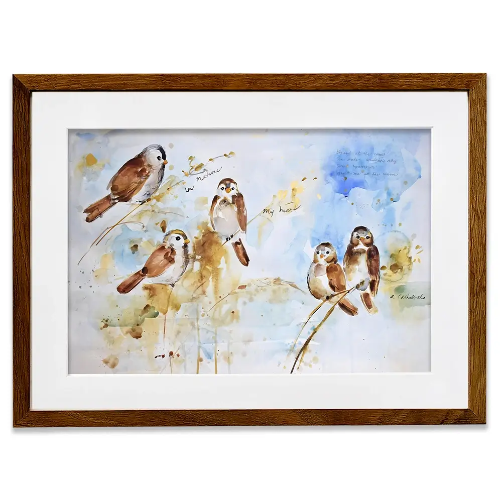 Holy Conversation Sparrows Framed Art Print Holy Conversation Sparrows Framed Art Print wall art product Tiffani Taylor - Independent