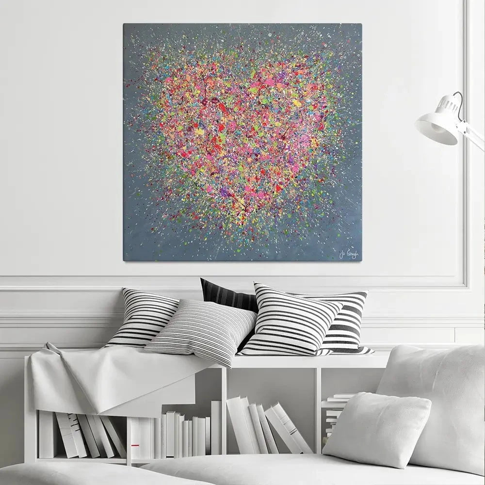 Home Is Where The Heart Is Canvas Print Home Is Where The Heart Is Canvas Print wall art product Jo Gough