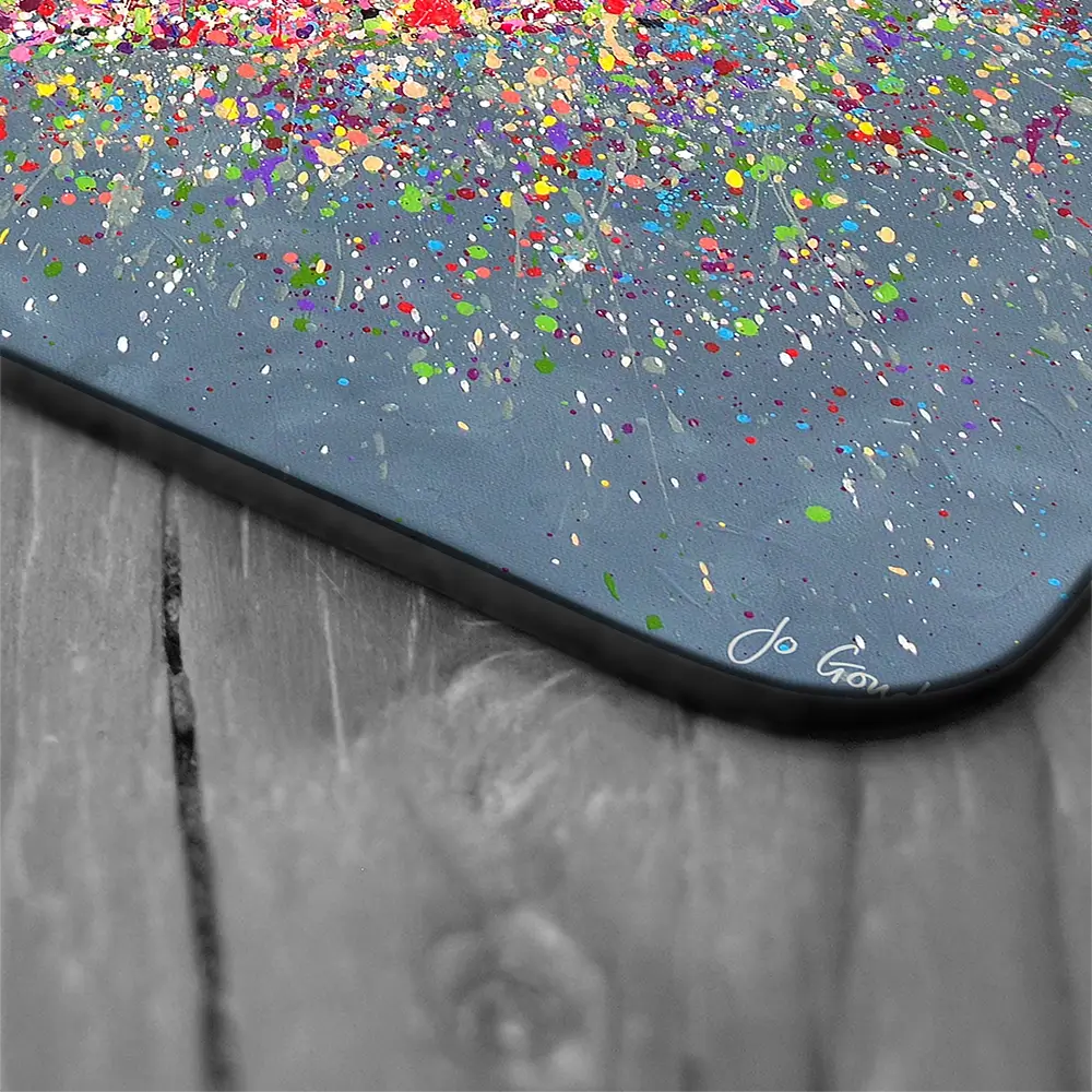 Home Is Where The Heart Is Coaster Set Rainbow Soul Tree Coaster Set | Rainbow Soul Tree Art Coasters wall art product Jo Gough