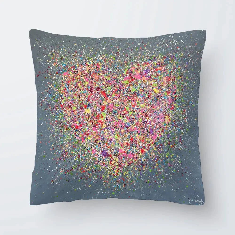 Home Is Where The Heart Is Cushion Home Is Where The Heart Is Cushion wall art product Jo Gough