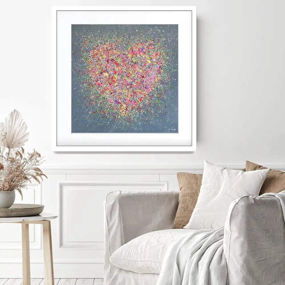Home Is Where The Heart Is Framed Art Print Home Is Where The Heart Is Framed Art Print wall art product Jo Gough