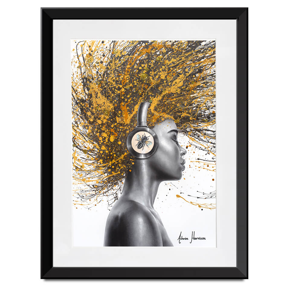 Honey Melody Framed Art Print Honey Melody Framed Art Print wall art product Ashvin Harrison