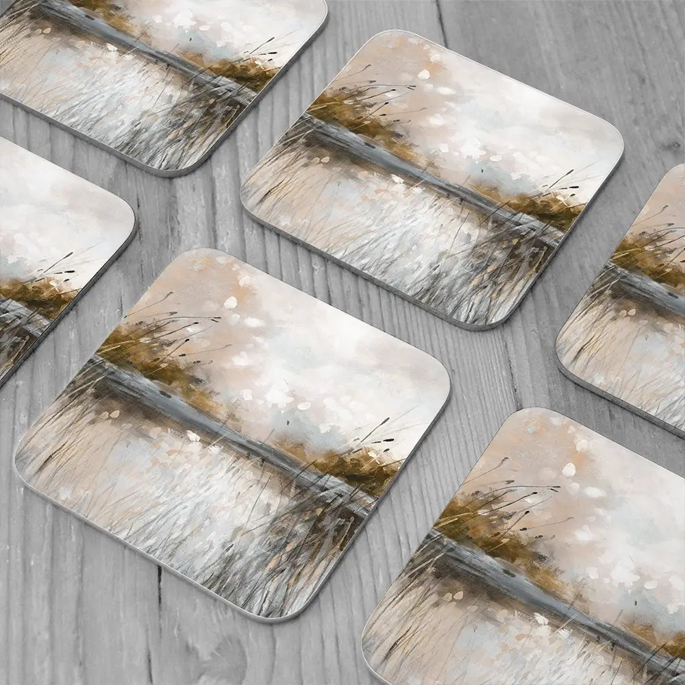 Honeybloom Lake View Coaster Set Honeybloom Lake View Coaster Set wall art product Carol Robinson