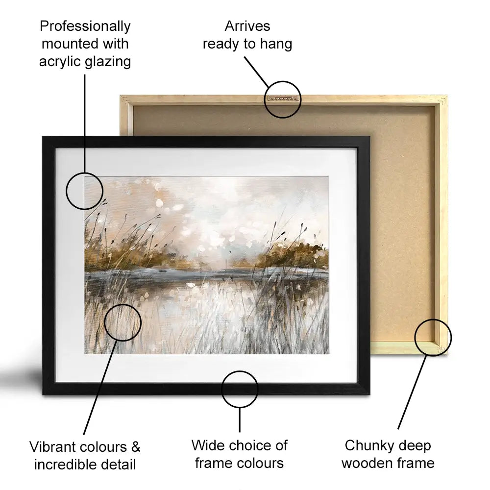 Honeybloom Lake View Framed Art Print Honeybloom Lake View Framed Art Print wall art product Carol Robinson