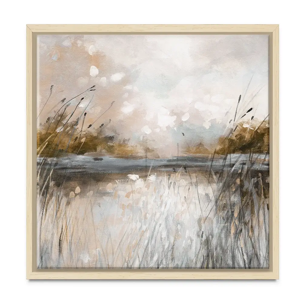 Honeybloom Lake View Square Canvas Print Honeybloom Lake View Square Canvas Print wall art product Carol Robinson