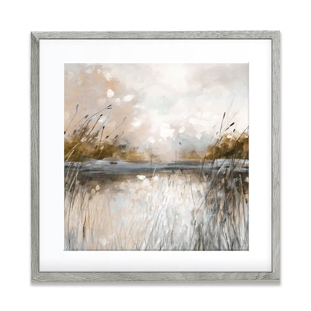 Honeybloom Lake View Square Framed Art Print Honeybloom Lake View Square Framed Art Print wall art product Carol Robinson