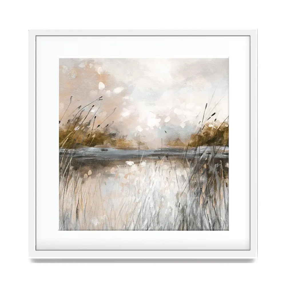 Honeybloom Lake View Square Framed Art Print Honeybloom Lake View Square Framed Art Print wall art product Carol Robinson