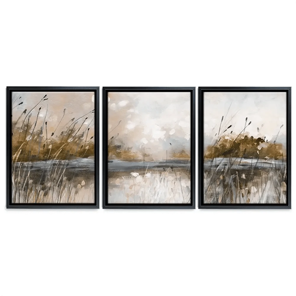 Honeybloom Lake View Trio Canvas Print Honeybloom Lake View Trio Canvas Print wall art product Carol Robinson