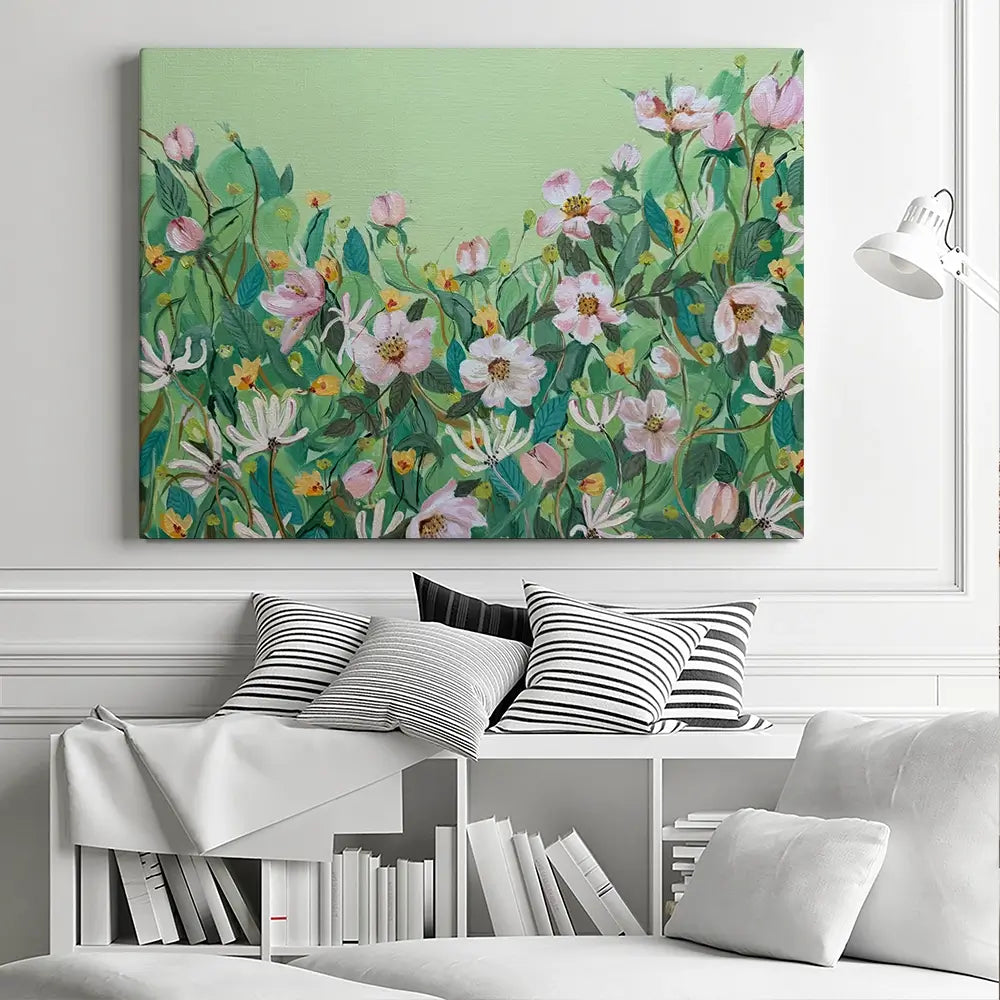 Honeysuckle And Roses Canvas Print Honeysuckle And Roses Canvas Print wall art product Karen Sutton
