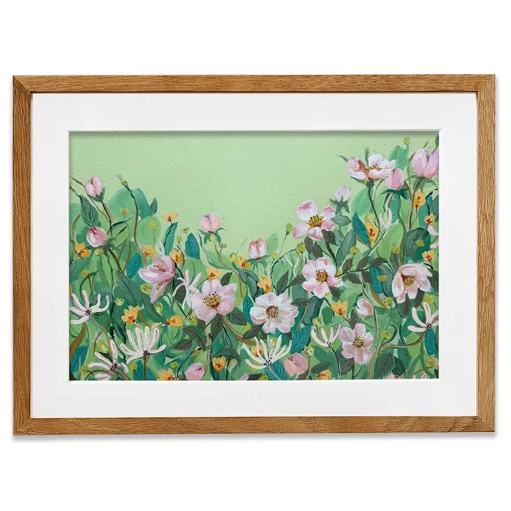 Honeysuckle And Roses Framed Art Print Honeysuckle And Roses Framed Art Print wall art product Karen Sutton