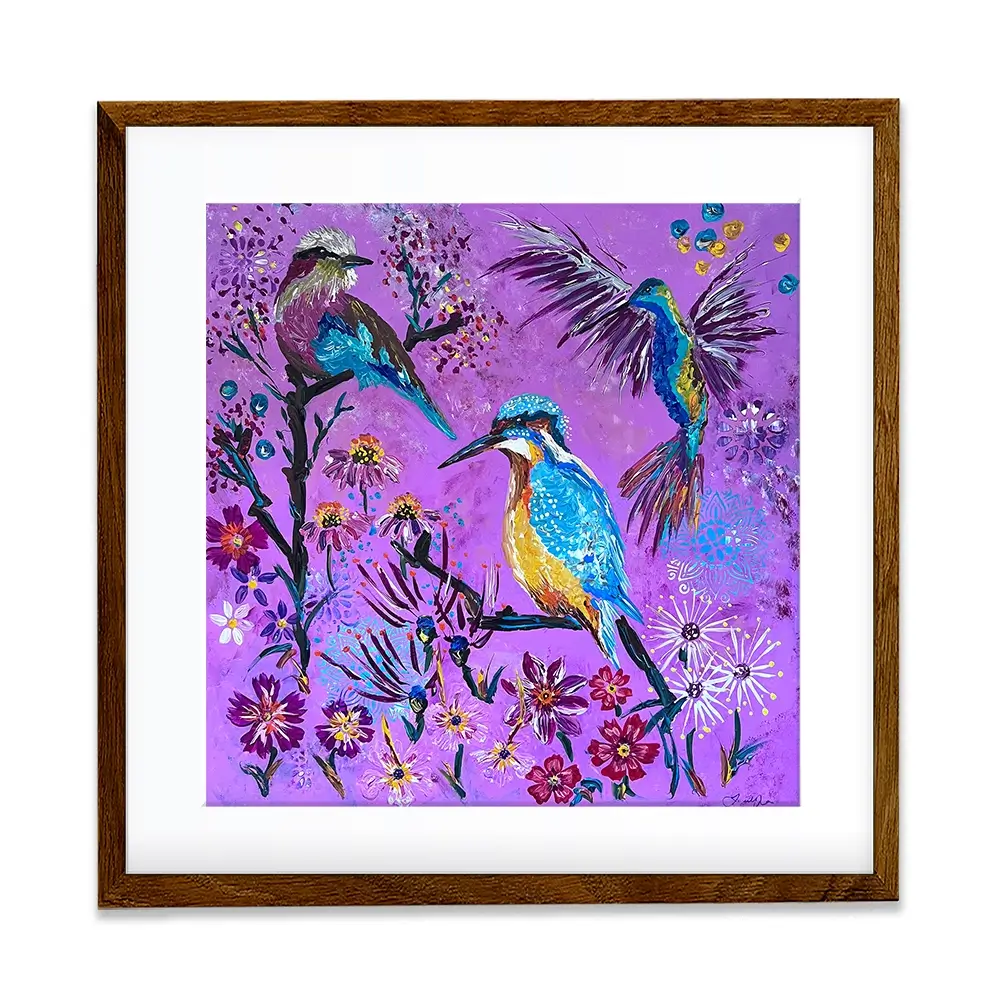 Hong Kong Garden Square Framed Art Print Hong Kong Garden Square Framed Art Print wall art product Jo Mulligan