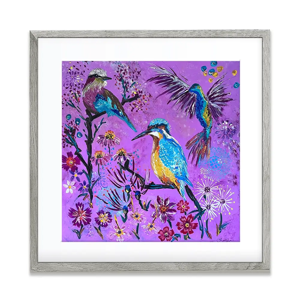 Hong Kong Garden Square Framed Art Print Hong Kong Garden Square Framed Art Print wall art product Jo Mulligan