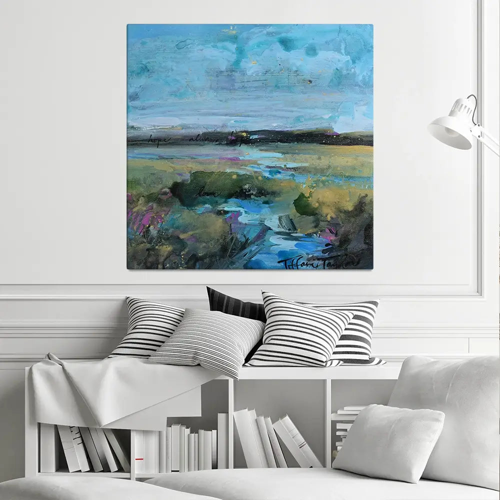 Hope Always Hope Square Canvas Print Hope Always Hope Square Canvas Print wall art product Tiffani Taylor - Independent