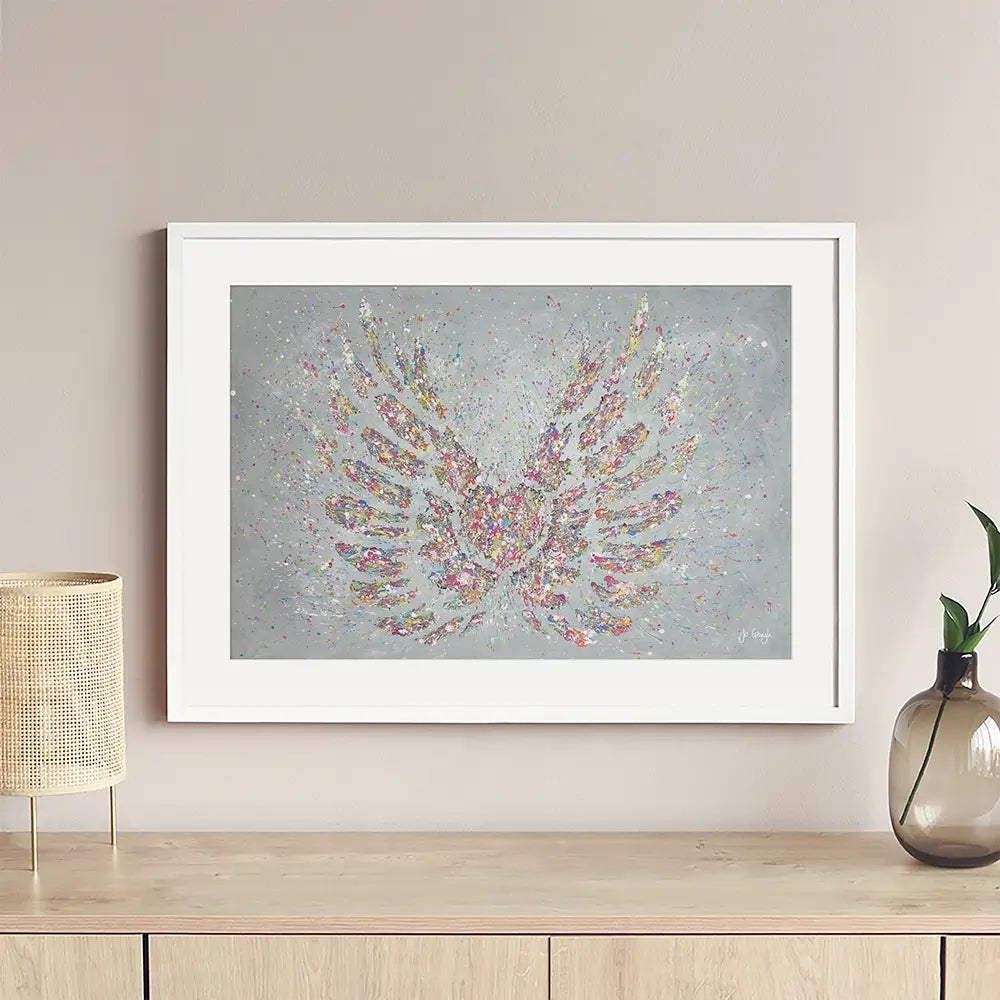 Hope Is Your Heart With Wings Framed Art Print Hope Is Your Heart With Wings Framed Art Print wall art product Jo Gough
