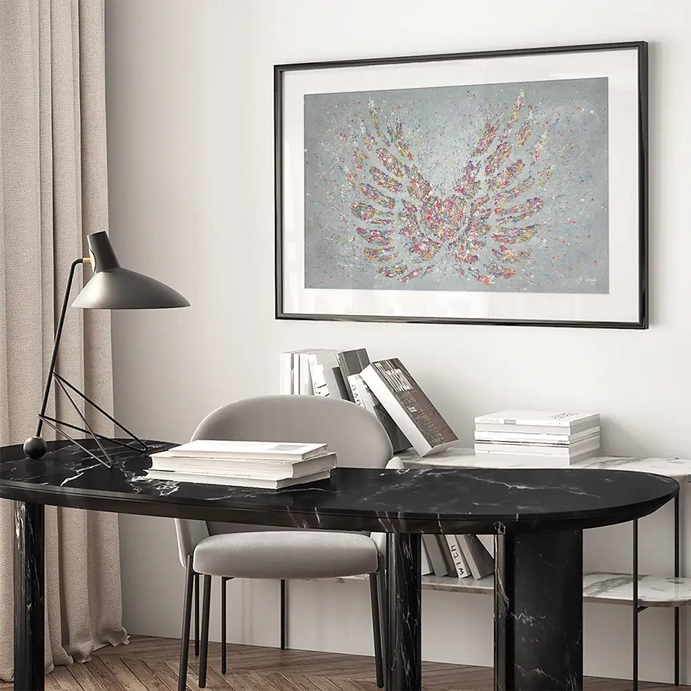 Hope Is Your Heart With Wings Framed Art Print Hope Is Your Heart With Wings Framed Art Print wall art product Jo Gough