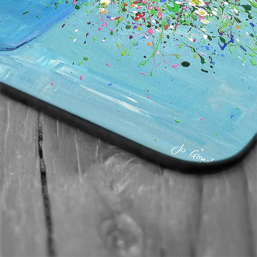 Hopelessly Devoted To You Coaster Set Rainbow Soul Tree Coaster Set | Rainbow Soul Tree Art Coasters wall art product Jo Gough