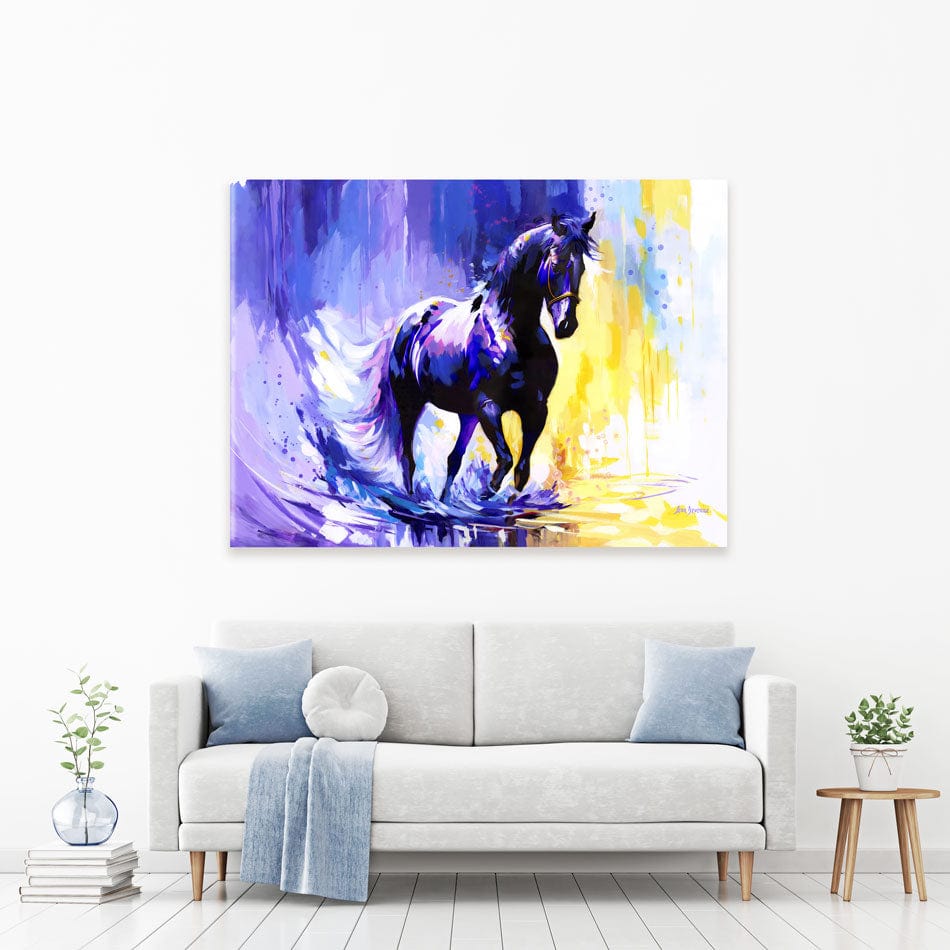 Horse In The Whisper Of The Wind Canvas Print wall art product Leon Devenice