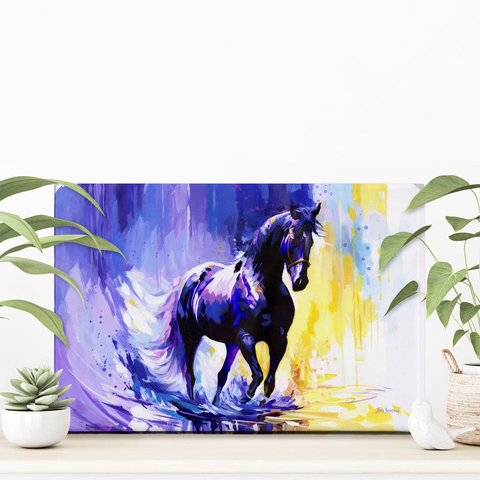 Horse In The Whisper Of The Wind Canvas Print wall art product Leon Devenice