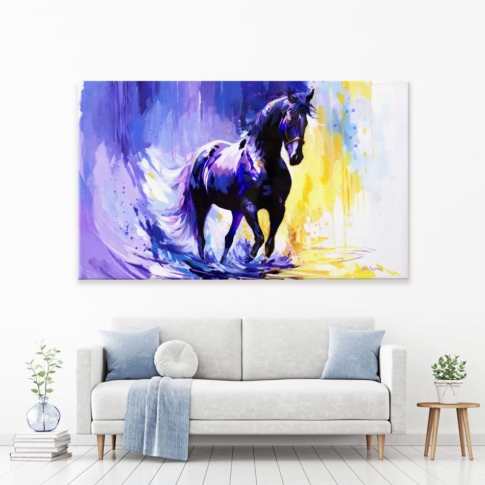 Horse In The Whisper Of The Wind Canvas Print wall art product Leon Devenice