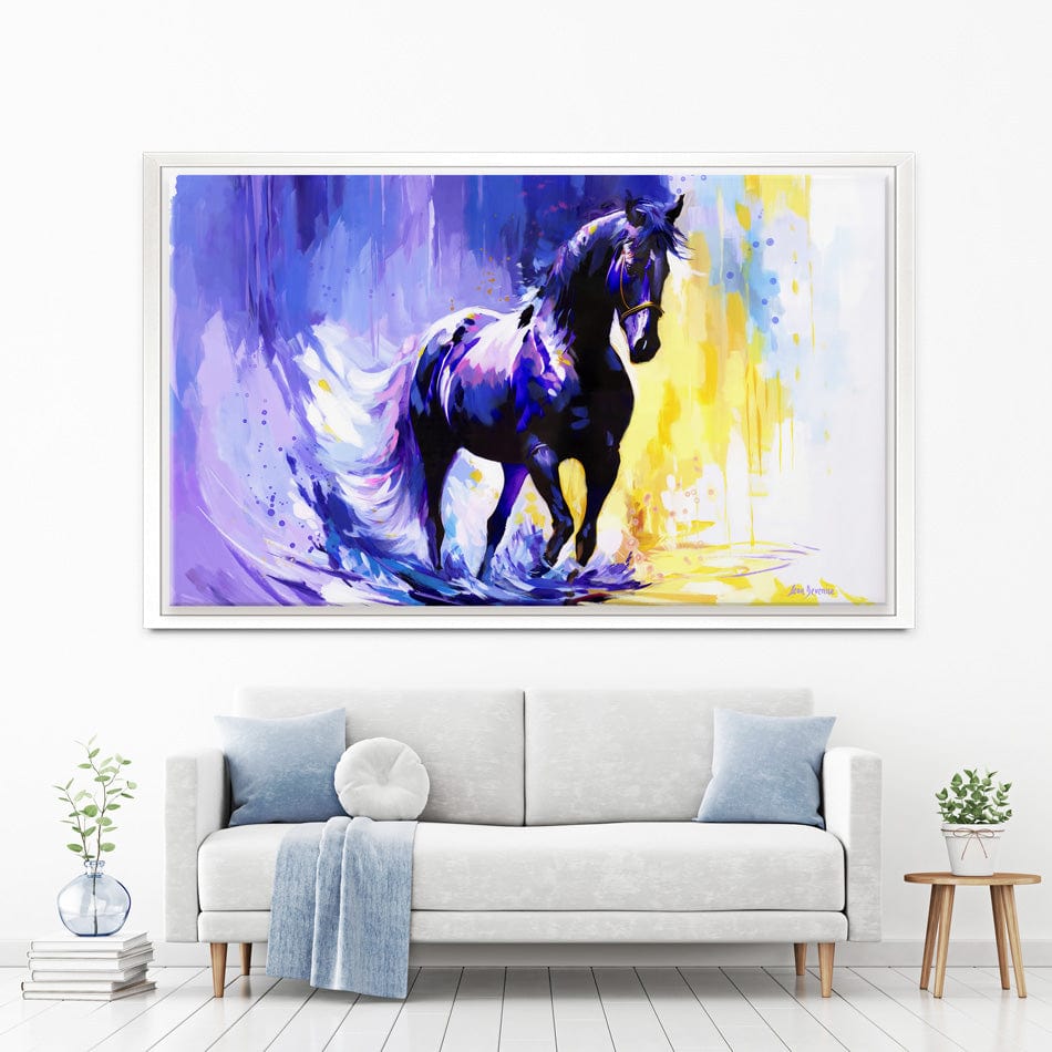 Horse In The Whisper Of The Wind Canvas Print wall art product Leon Devenice
