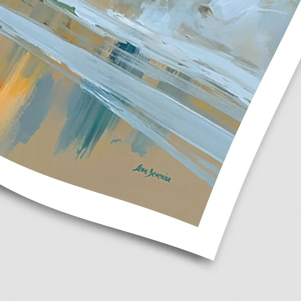 Horses Galloping On The Beach At Sunset Art Print Horses Galloping On The Beach At Sunset Art Print wall art product Leon Devenice