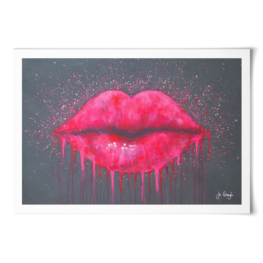 Hot Lips Art Print Hot Lips Art Print wall art product Jo Gough