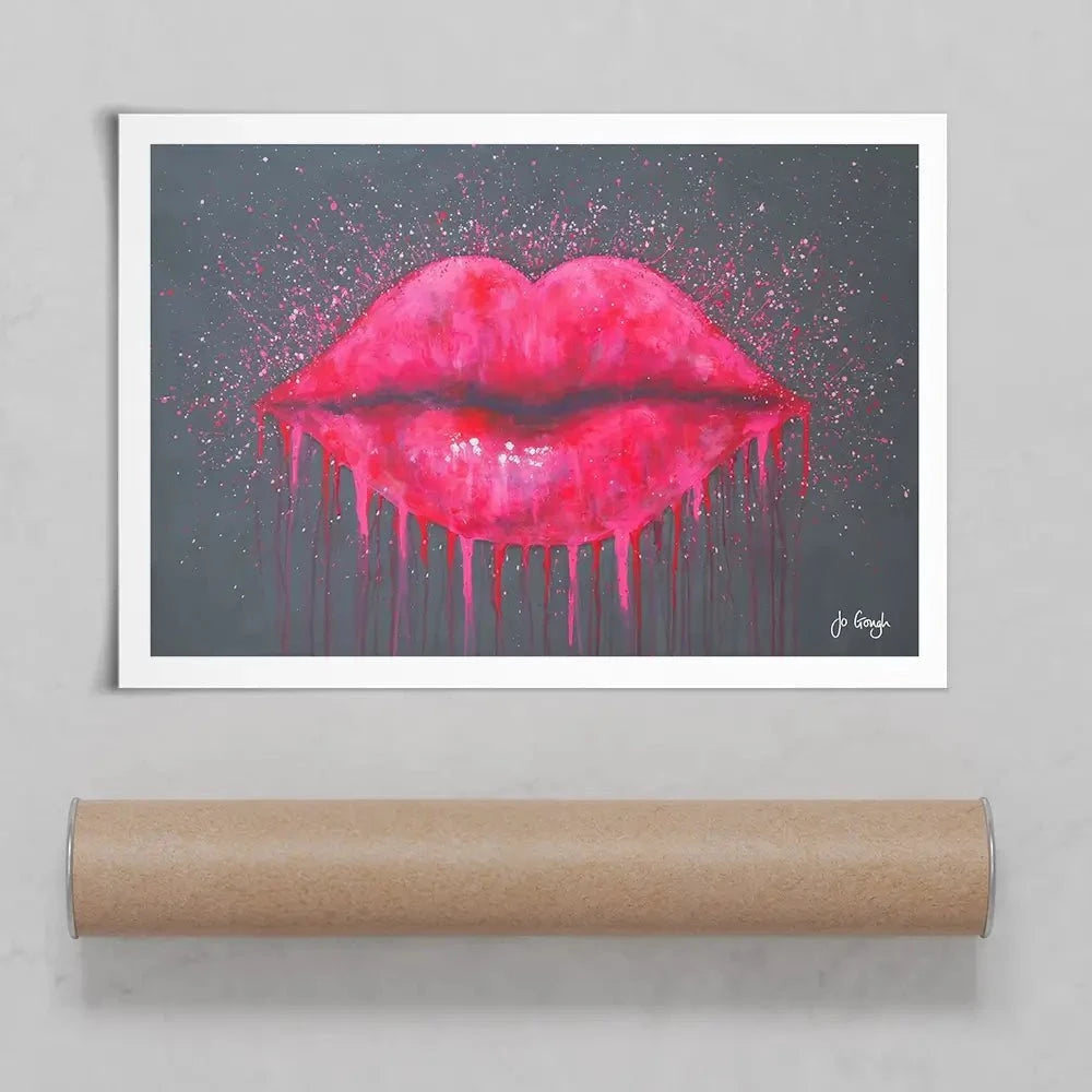 Hot Lips Art Print Hot Lips Art Print wall art product Jo Gough
