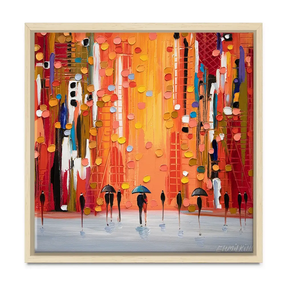 Hot Rainy Sunset Canvas Print Hot Rainy Sunset Canvas Print wall art product Ekaterina Ermilkina