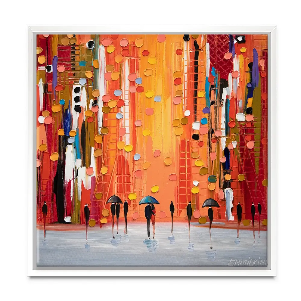 Hot Rainy Sunset Canvas Print Hot Rainy Sunset Canvas Print wall art product Ekaterina Ermilkina