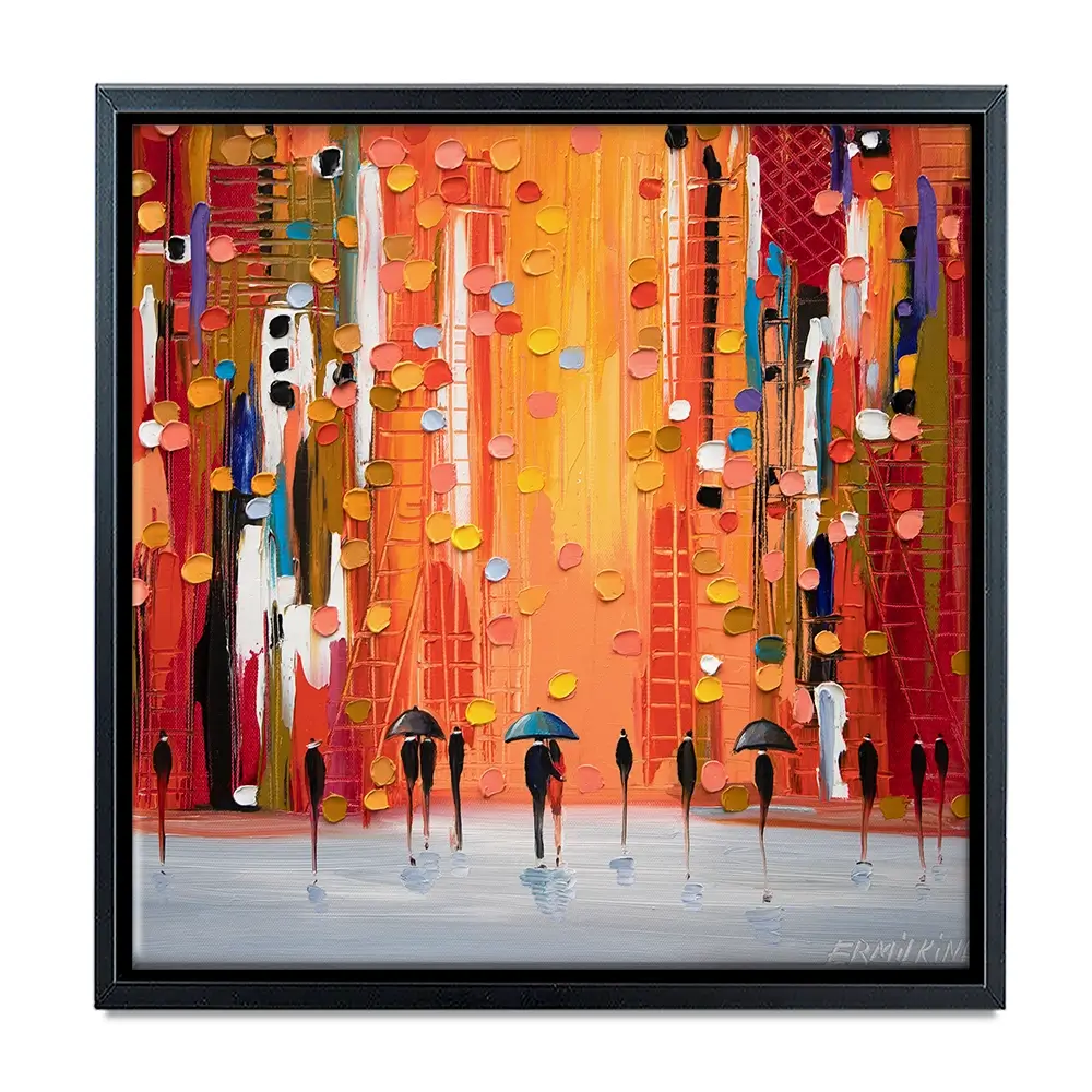 Hot Rainy Sunset Canvas Print Hot Rainy Sunset Canvas Print wall art product Ekaterina Ermilkina