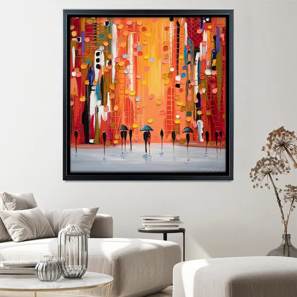 Hot Rainy Sunset Canvas Print Hot Rainy Sunset Canvas Print wall art product Ekaterina Ermilkina