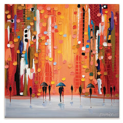 Hot Rainy Sunset Canvas Print wall art product Ekaterina Ermilkina / Independent