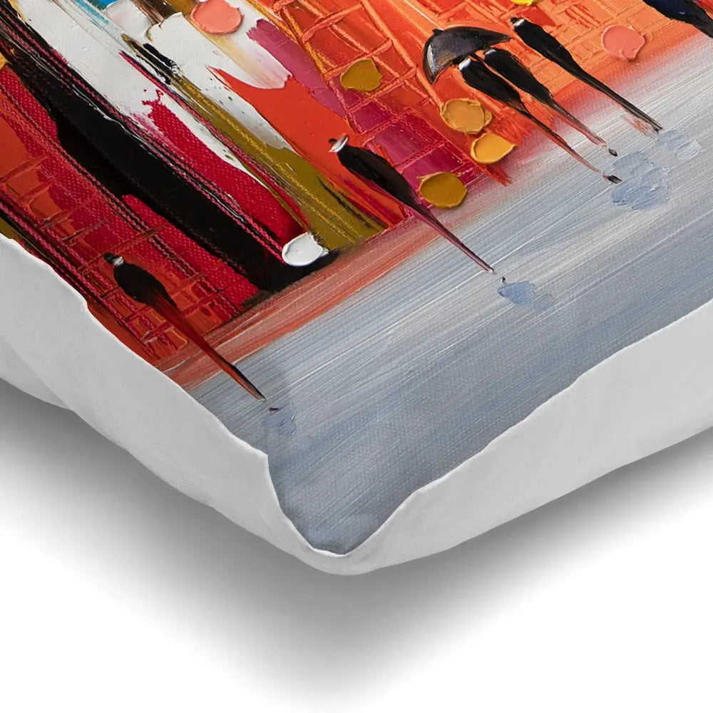 Hot Rainy Sunset Cushion Hot Rainy Sunset Cushion wall art product Ekaterina Ermilkina