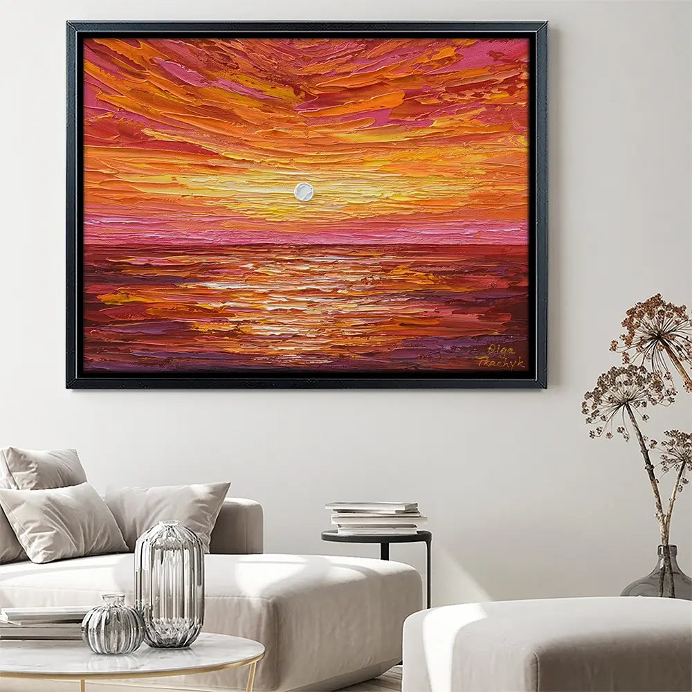 Hot Summer Sunset Canvas Print Hot Summer Sunset Canvas Print wall art product Olga Tkachyk