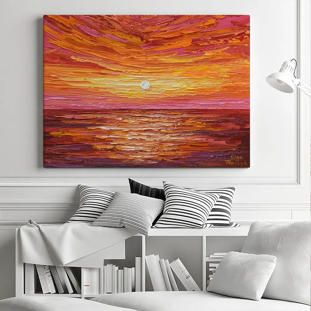 Hot Summer Sunset Canvas Print Hot Summer Sunset Canvas Print wall art product Olga Tkachyk