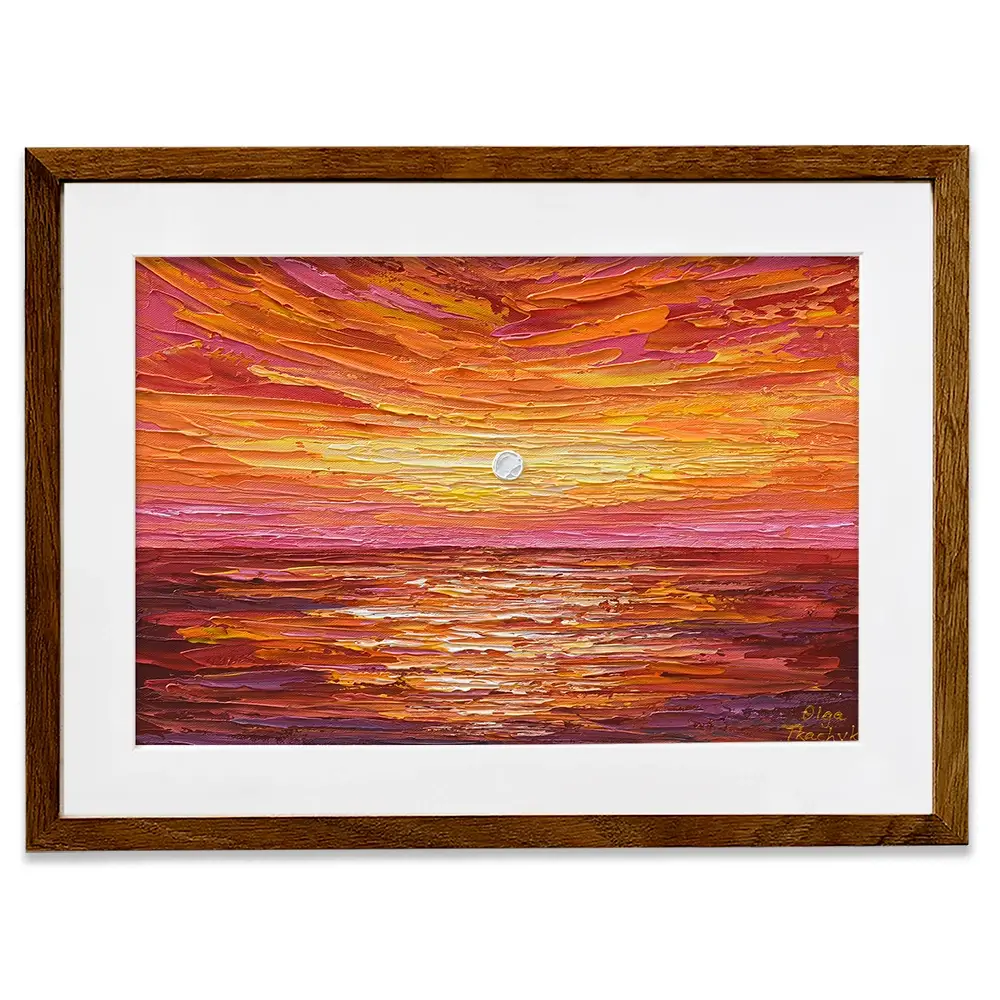Hot Summer Sunset Framed Art Print Hot Summer Sunset Framed Art Print wall art product Olga Tkachyk
