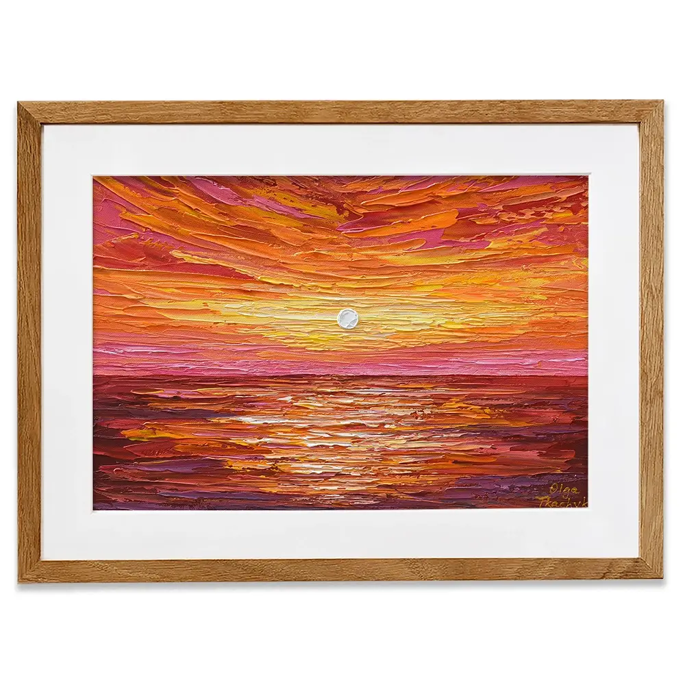 Hot Summer Sunset Framed Art Print Hot Summer Sunset Framed Art Print wall art product Olga Tkachyk